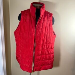 Michael Kors Vibrant Red Puffer Vest